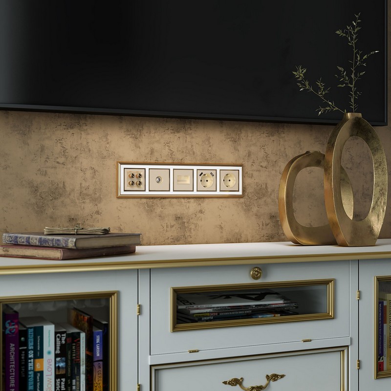 Werkel Шампань механизмы Накладка Werkel для USB розетки (шампань) W1179511