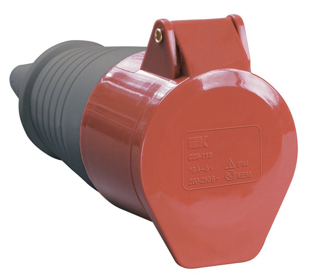 Силовые разъемы и вилки Розетка кабельная IEK 224 переносная 3Р+РЕ 32А 380В IP44 PSR22-032-4 