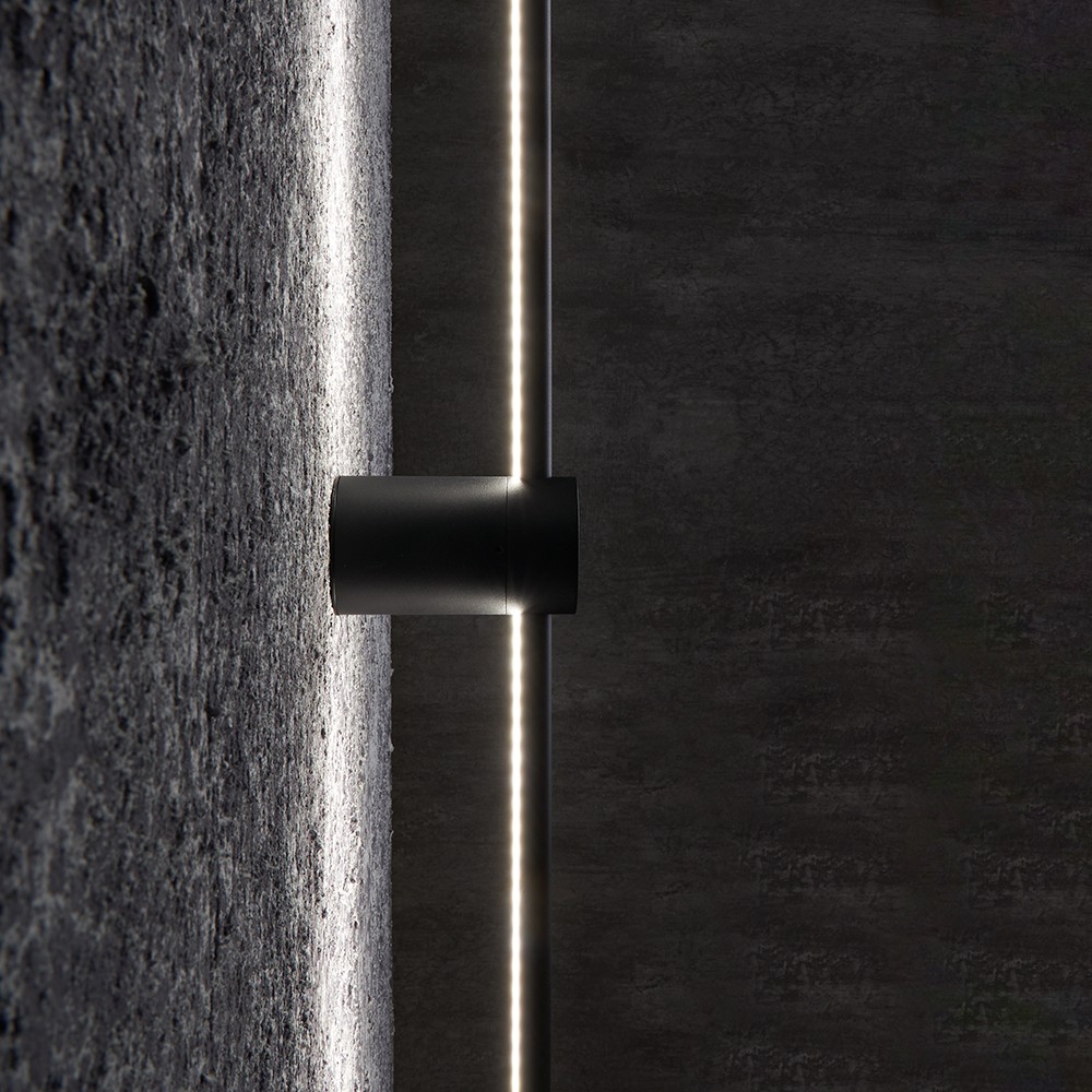 Линейные светодиодные светильники Светильник светодиодный Feron AL171 Lines накладной 20W черный 4000К 48034 