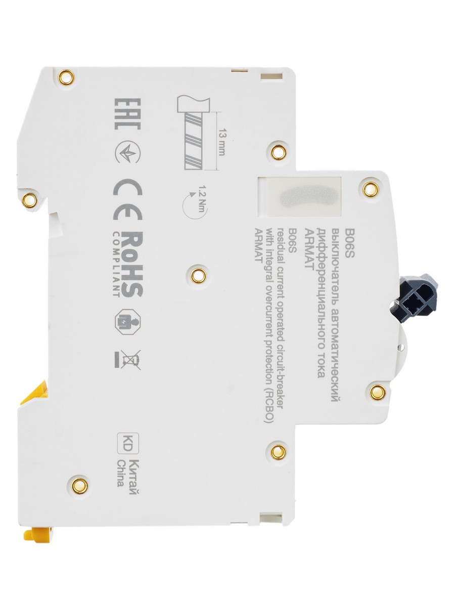 АВДТ Дифф. Автомат IEK ARMAT B06S 1P+NP C32 30мА тип AC (18мм) AR-B06S-1N-C32C030