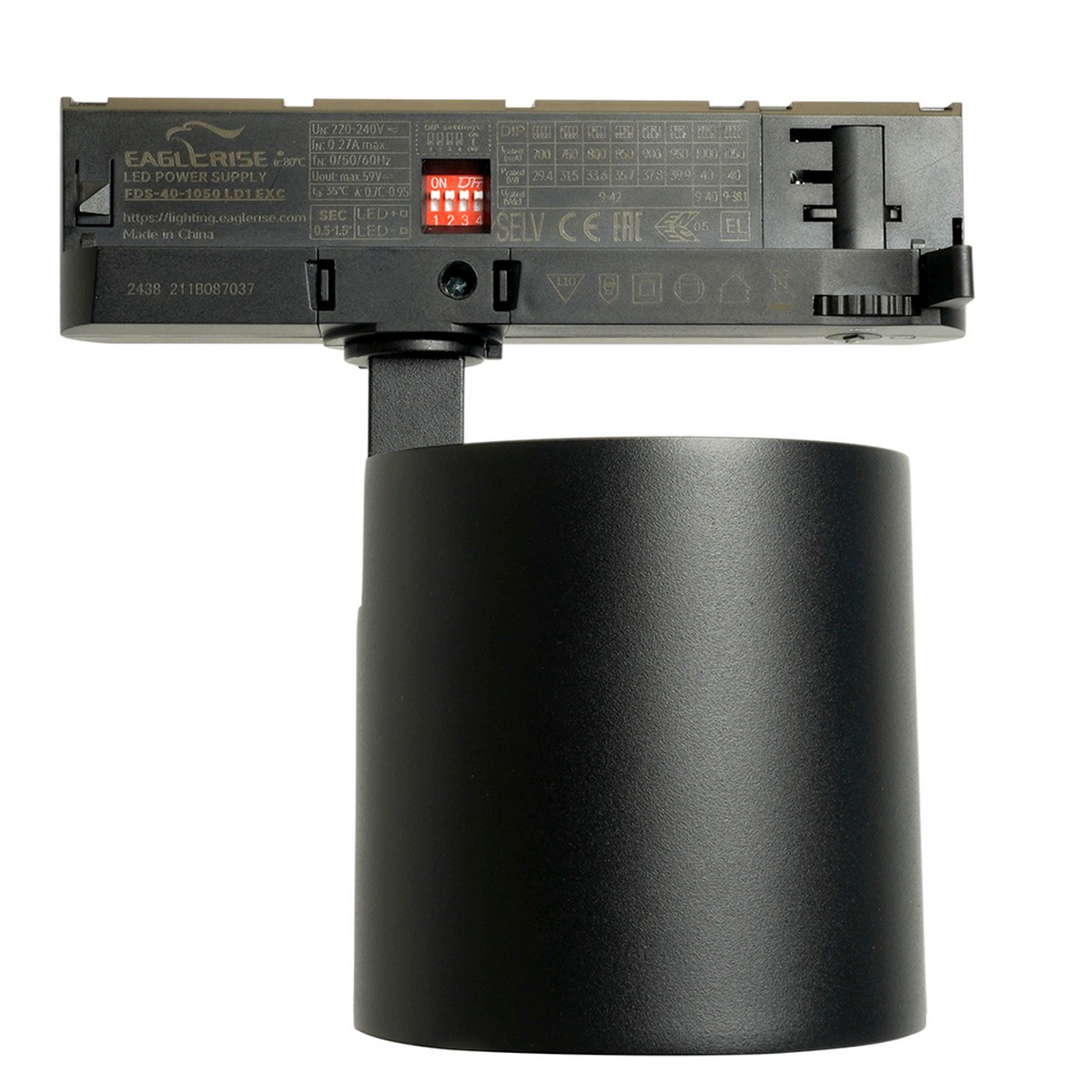 Трековые светодиодные светильники Светодиодный светильник Feron TR Reflex трековый 40W 4000К, 36 градусов, черный, 3х фазный с функцией выбора мощности 52059 