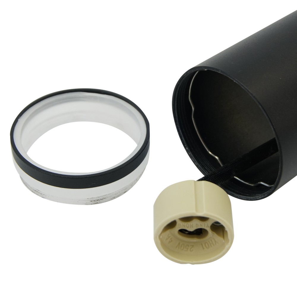 Накладные светодиодные светильники Светильник потолочный Feron ML162 Barrel LUNA GU10 черный 48814 