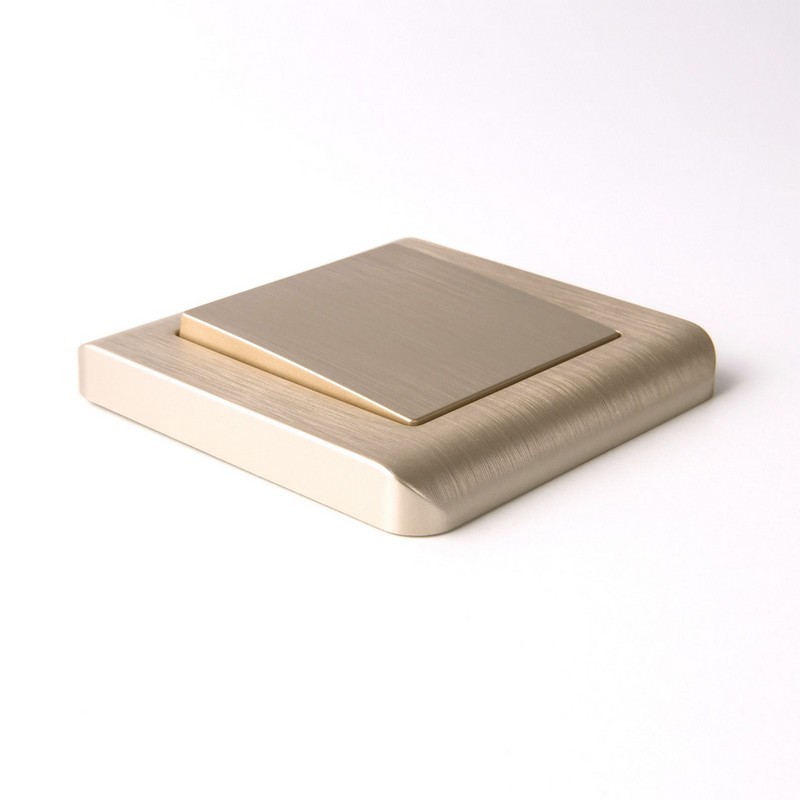 Werkel Шампань рифленный механизмы Клавиша Werkel для выключателя перекрестного (шампань рифленый) W1119010