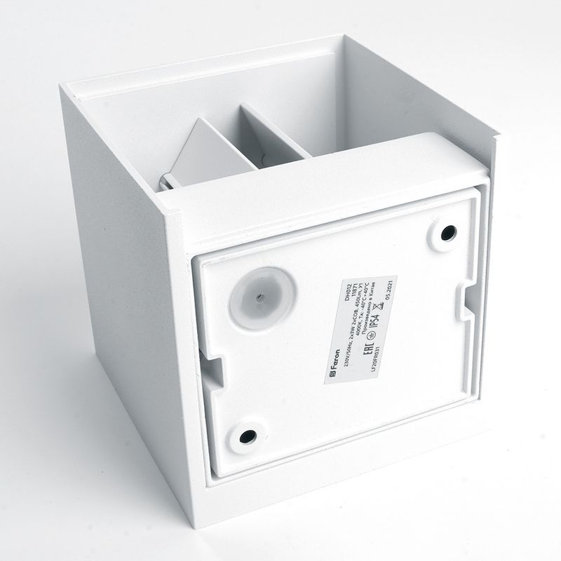 Уличные настенные светильники Светильник уличный светодиодный Feron DH012 2*3W 450Lm 4000K белый 11871 