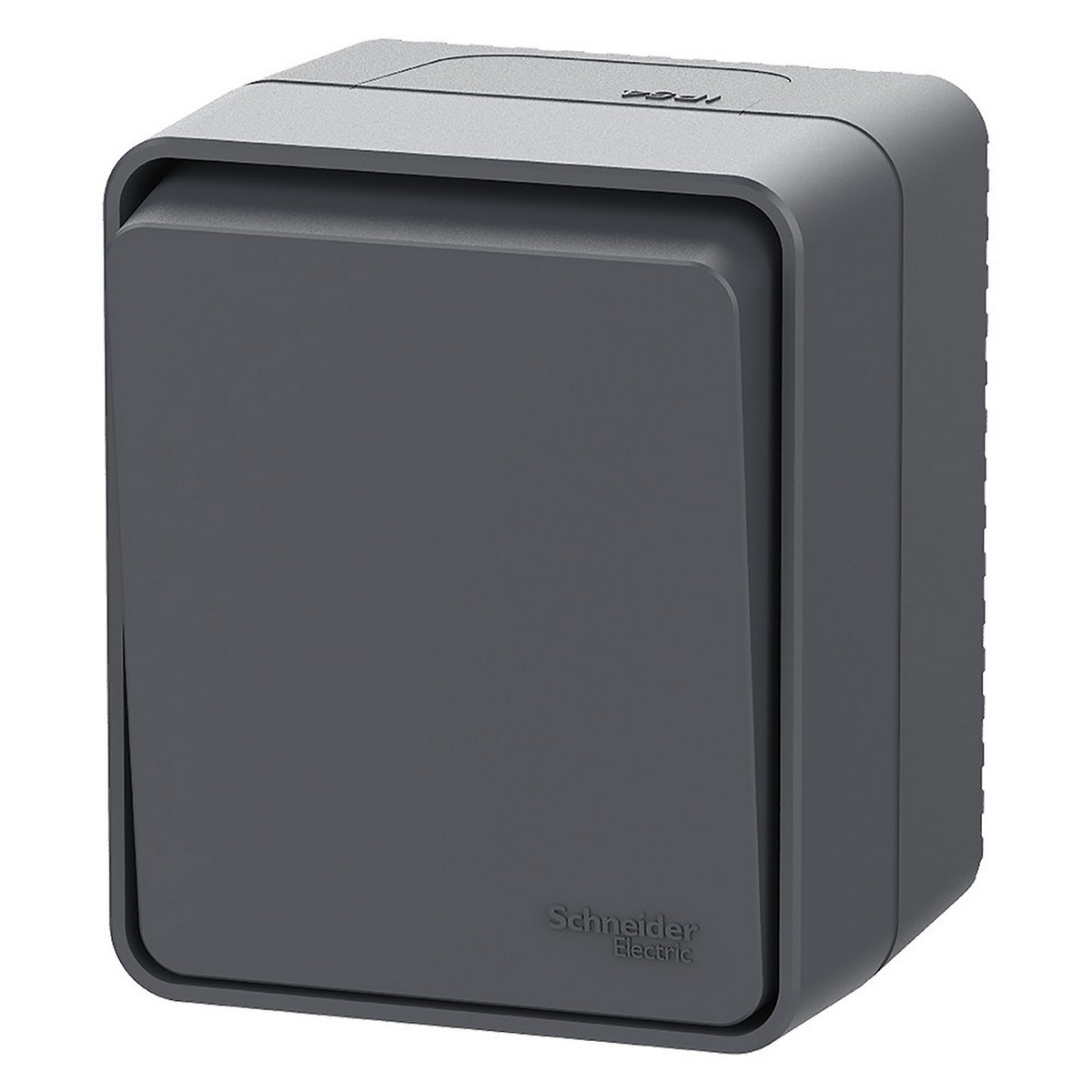 Выключатель Systeme Electric AtlasDesign Profi54 Наруж Антрацит кнопочный 1-клавишный 10 АХ ATN544015