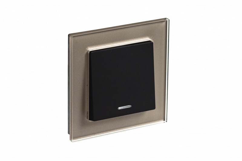 Рамка Systeme Electric AtlasDesign Nature Стекло шампань 1-ая ATN320501