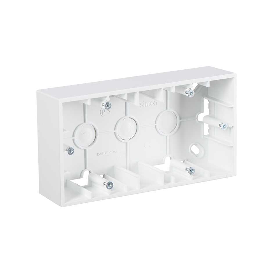 Розетки и выключатели Simon 15 Белый Коробка наружного монтажа Simon 15 Белая 2-ая 1590752-030