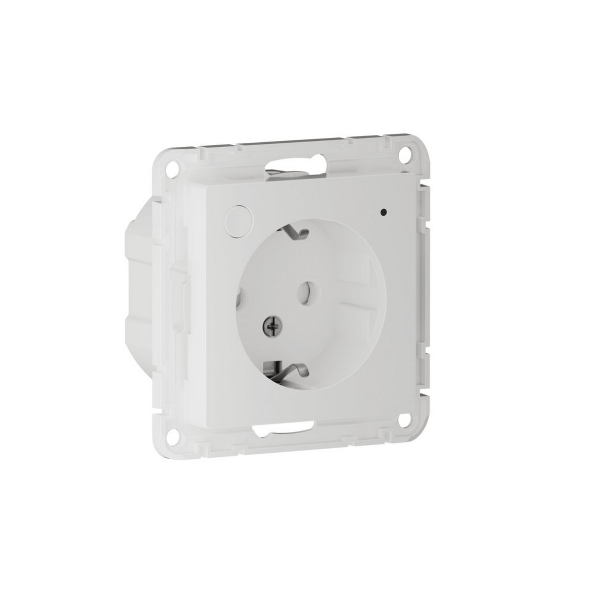 Розетка SBER SE AtlasDesign Smart Белый с заземл., со шт., Zigbee ATN000145Z