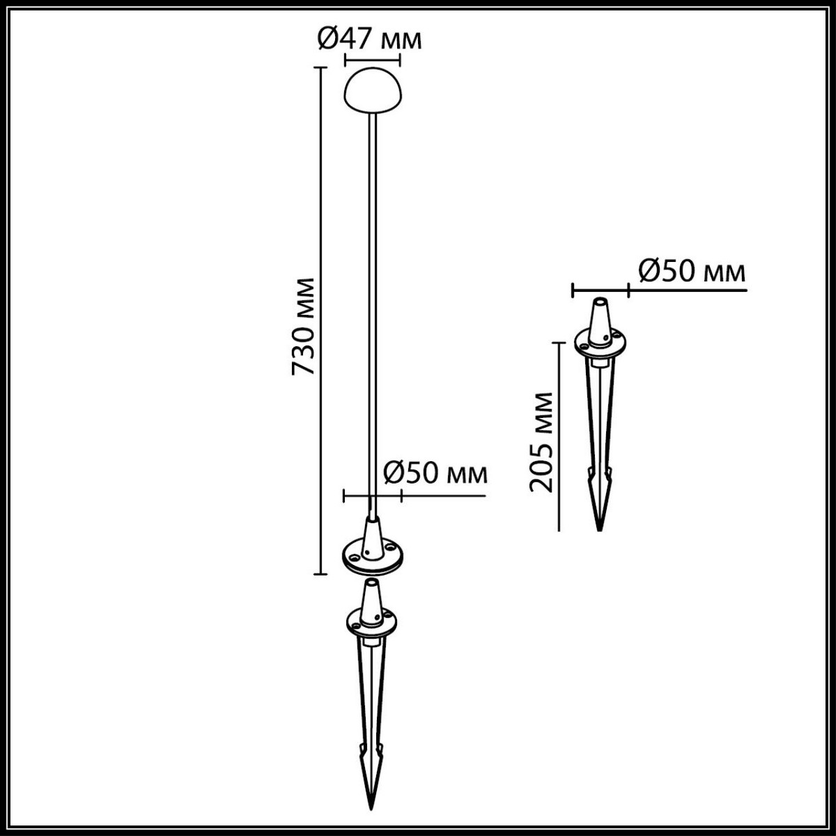 Ландшафтный светильник ODEON LIGHT 7122/4GLA VERDE