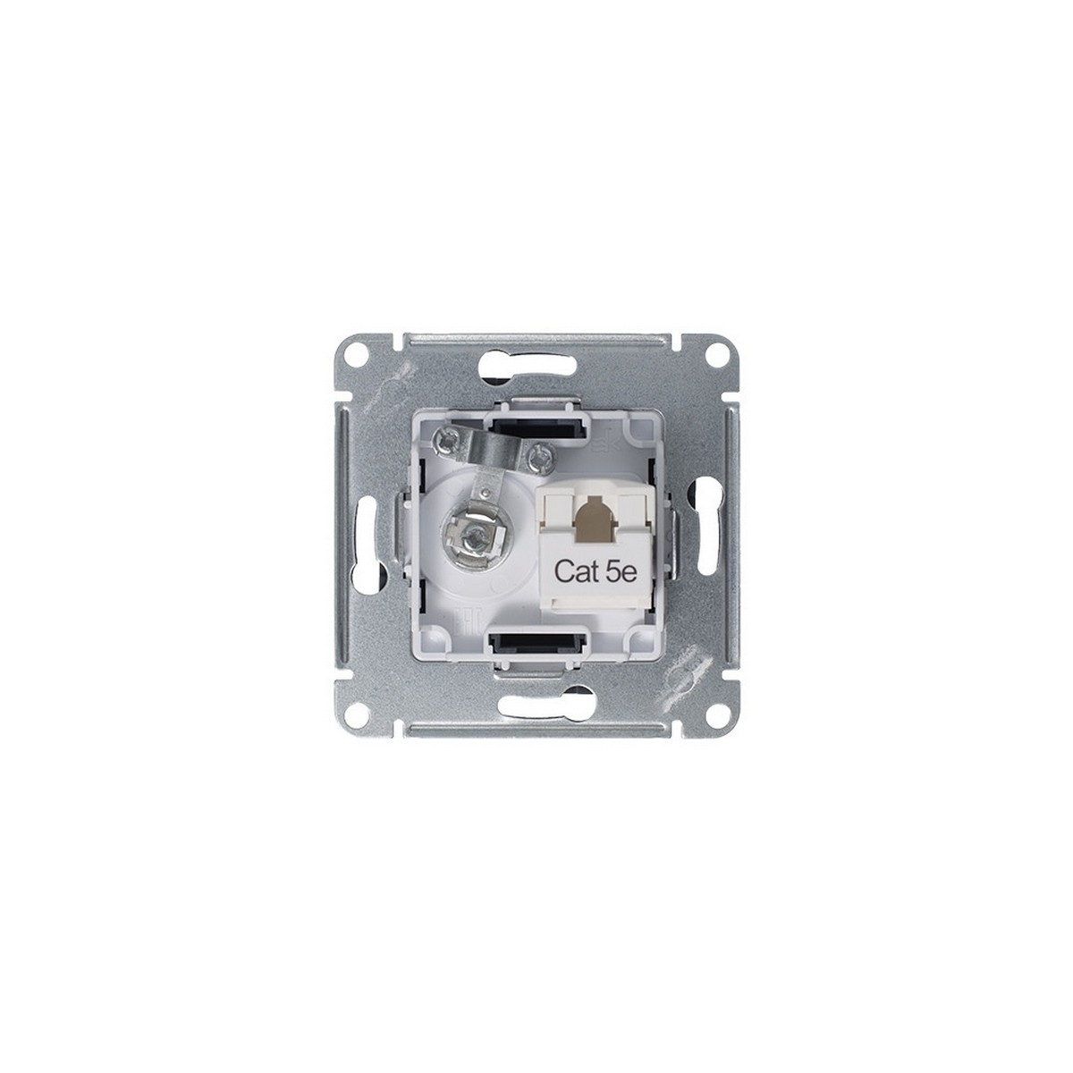 AtlasDesign Грифель Розетка комп+ТВ, Systeme Electric AtlasDesign Грифель двойная RJ45+TV, кат.5E, ATN000789