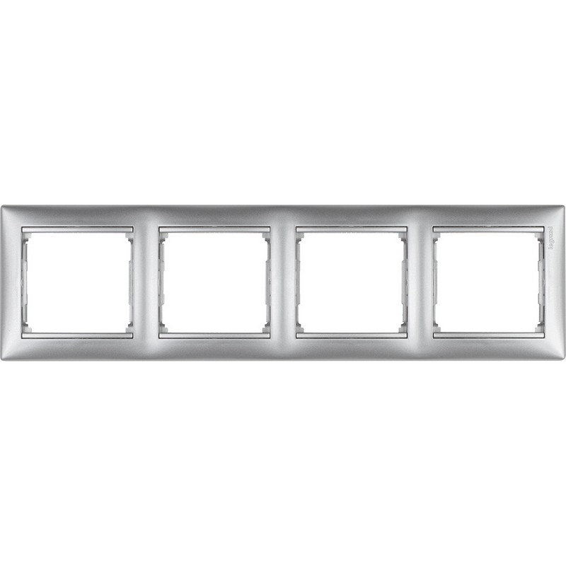 Рамка Legrand Valena Алюминий 4-ая гориз 770154