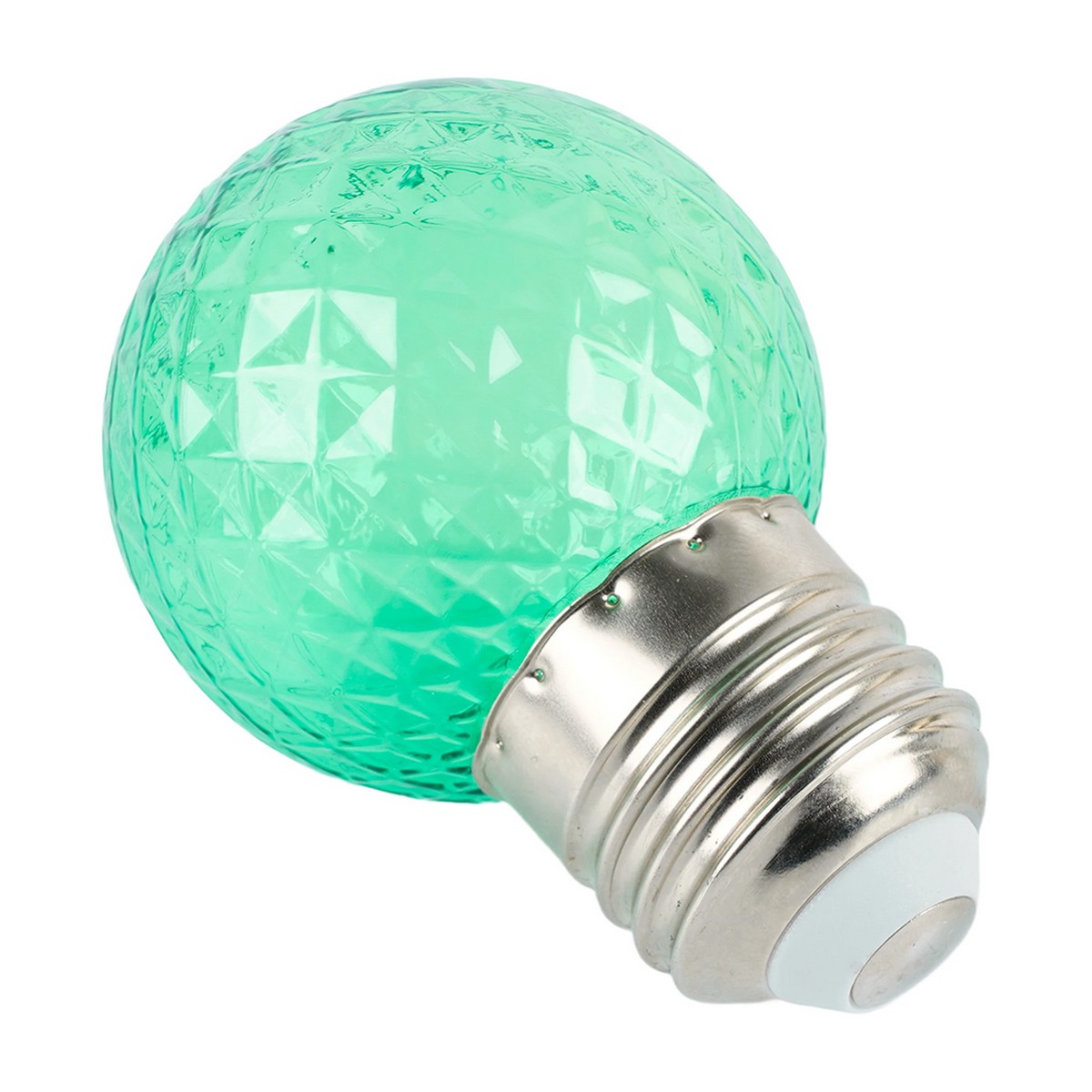 E27 Лампа светодиодная Feron LB-385 Шарик зеленый прозрачный E27 1W 230V 52163 