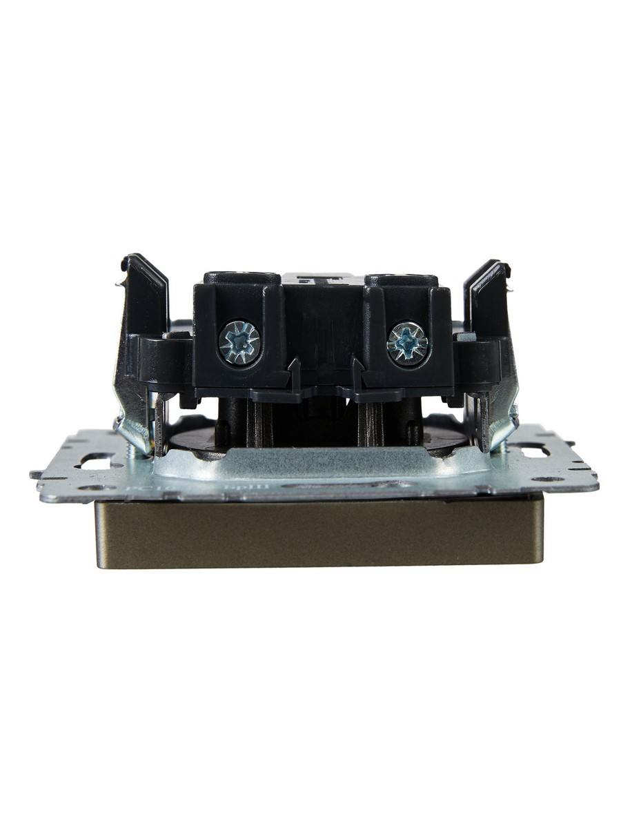 IEK Brite Шампань Розетка IEK BRITE б/з без шторок 10А РС10-1-0-БрШ шампань BR-R10-10-K37