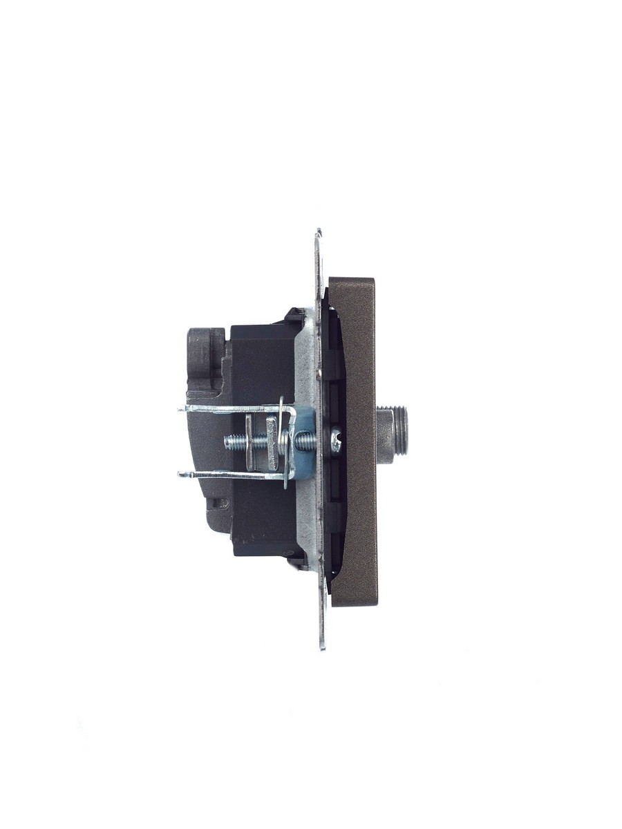 IEK Brite Бронза Розетка IEK BRITE двойная TV+SAT РТВ/РСп12-БрТБ темная бронза BR-AF20-O-K45