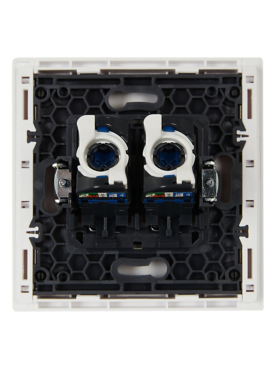 IEK FORTE&PIANO Белый Розетка IEK FORTE&PIANO Белый комп. 2-ая RJ45 кат.6 FP234
