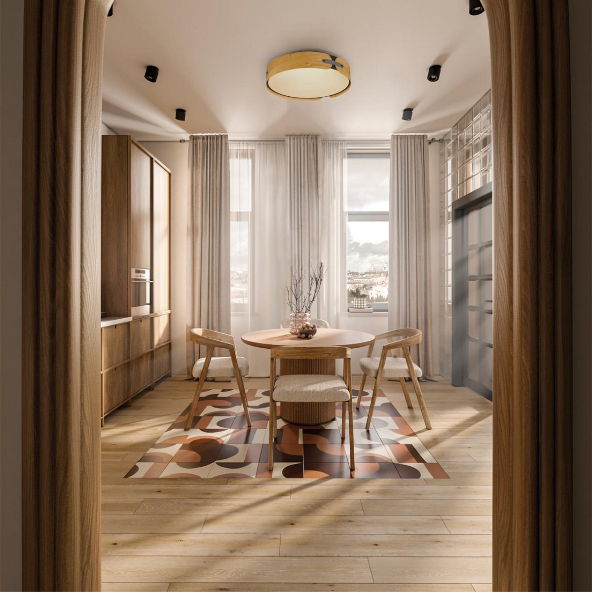 Управляемые светодиодные светильники и люстры Потолочный светильник СОНЕКС 7721/120L CORAGGIO 