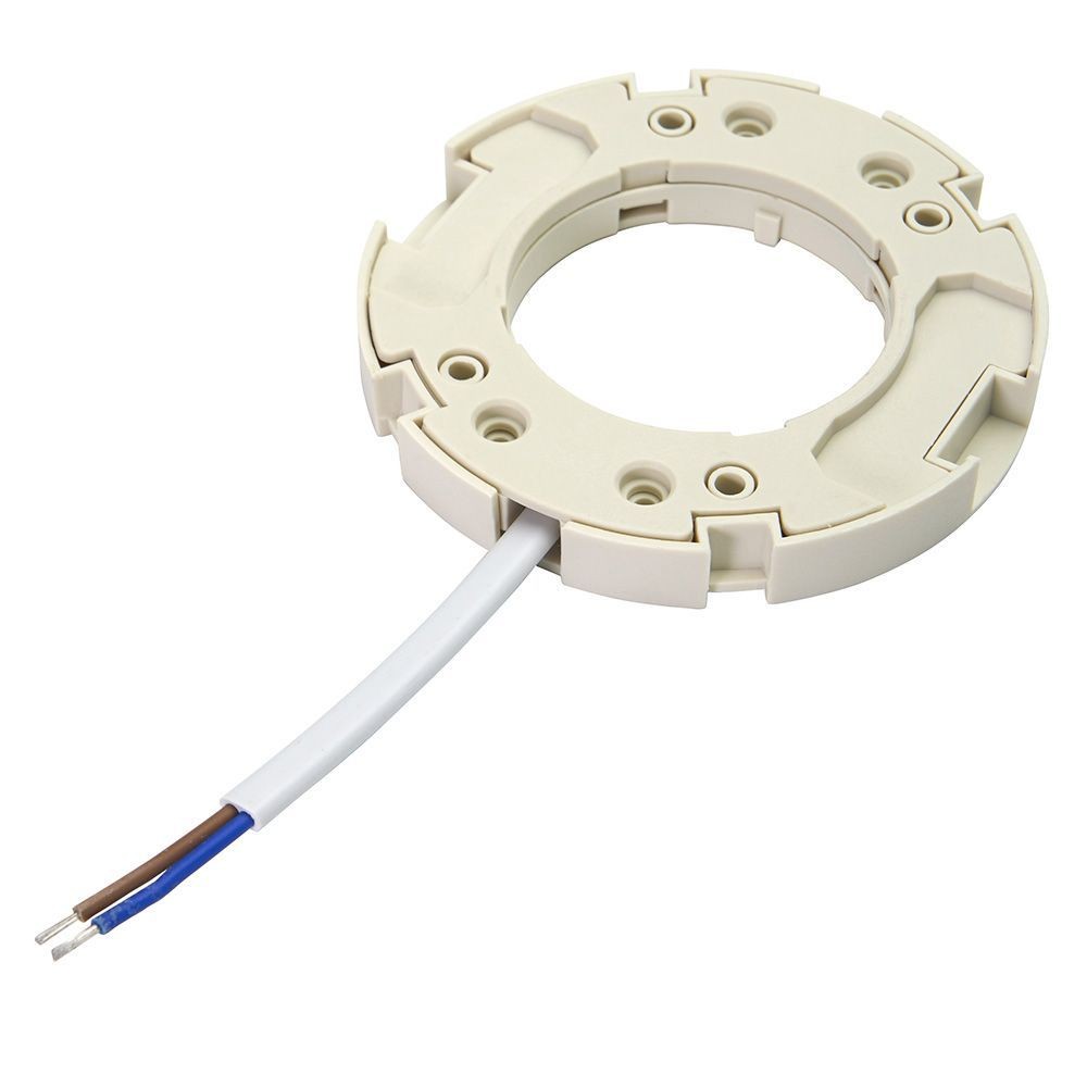 Патрон для светодиодных ламп 250V GX53 LH50 огнеупорный пластик, медь, цвет белый, размер 75*10мм 41038