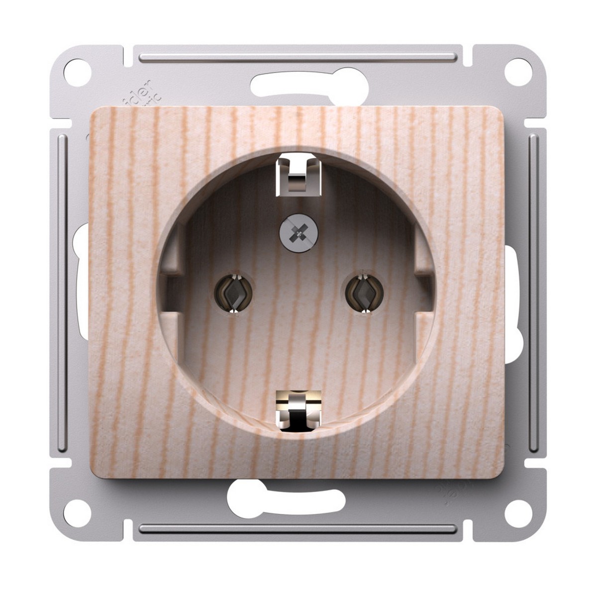 Glossa Сосна Розетка Systeme Electric Glossa Сосна с заземлением, 16А, GSL001543