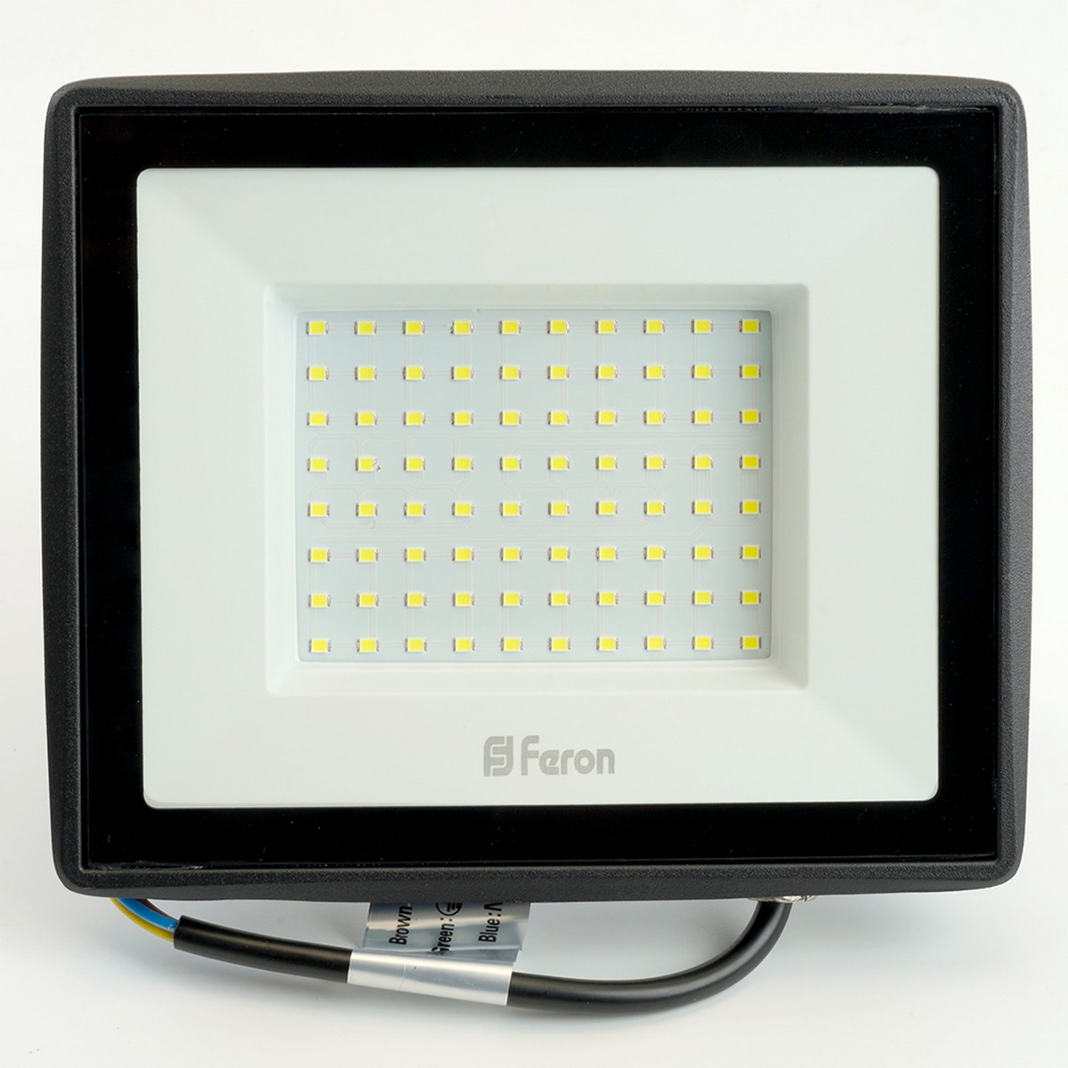 Прожекторы светодиодные Светодиодный прожектор Feron LL-922 IP65 100W Черный 6400K 32103 