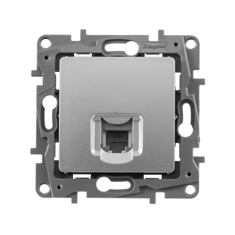 Legrand Etika Алюминий Розетка телефонная Legrand Etika алюминий (RJ11) 672440