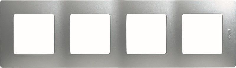 Legrand Etika Алюминий Рамка Legrand Etika алюминий 4-ая 672554