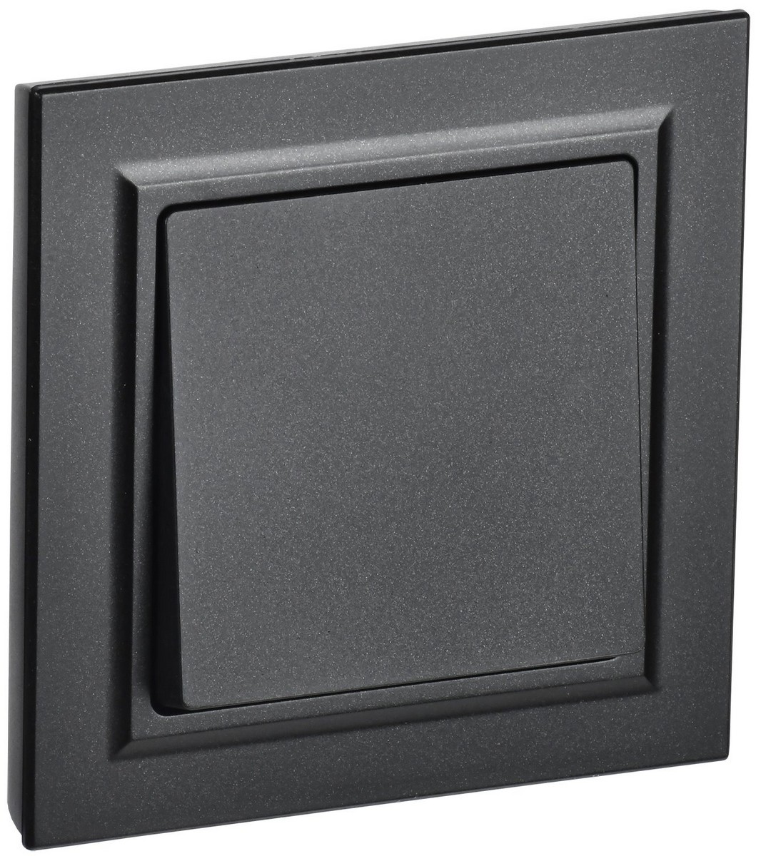 Выключатель IEK BRITE Черный 1-кл. 10А в сборе ВСР10-1-0-БрЧ BR-V10-0-10-K02-F