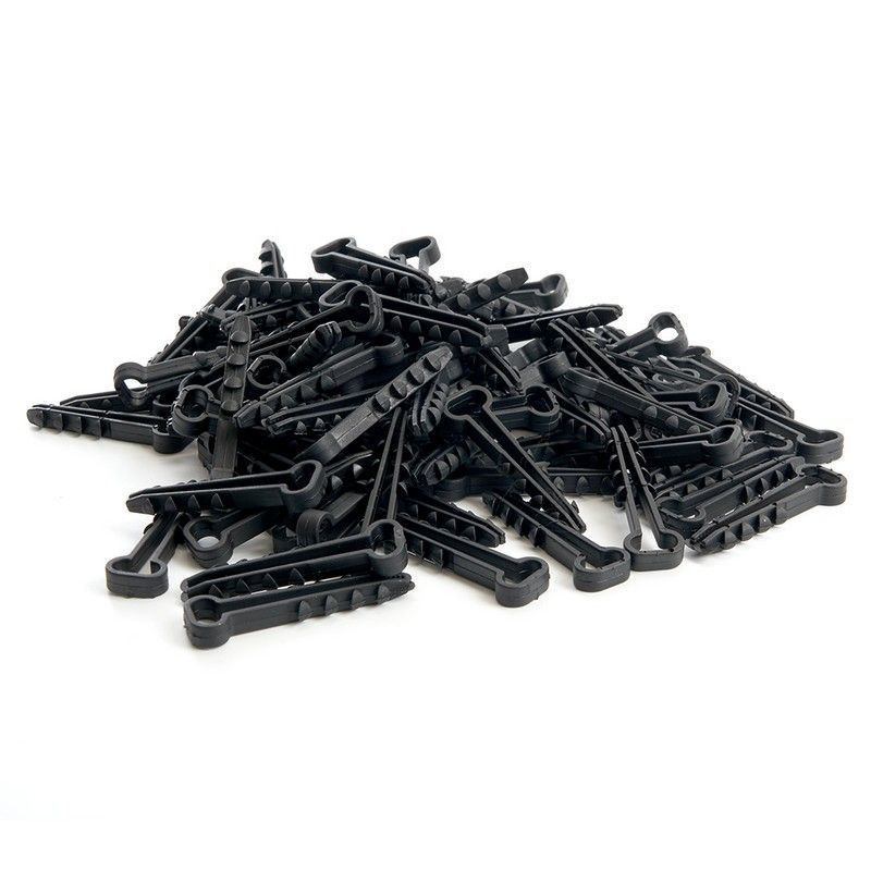 Дюбель-хомут для плоского кабеля (5-10мм) STEKKER DCL01-05-10 черный (100шт.) 39860