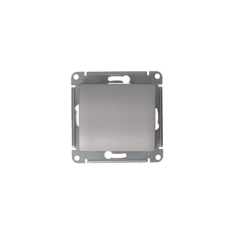 Переключатель 1-клавишный Systeme Electric Glossa Платина GSL001261