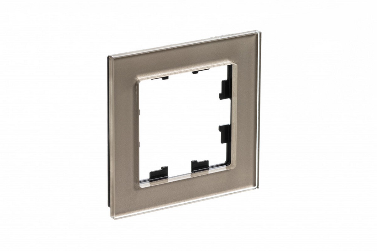 Рамка Systeme Electric AtlasDesign Nature Стекло шампань 1-ая ATN320501