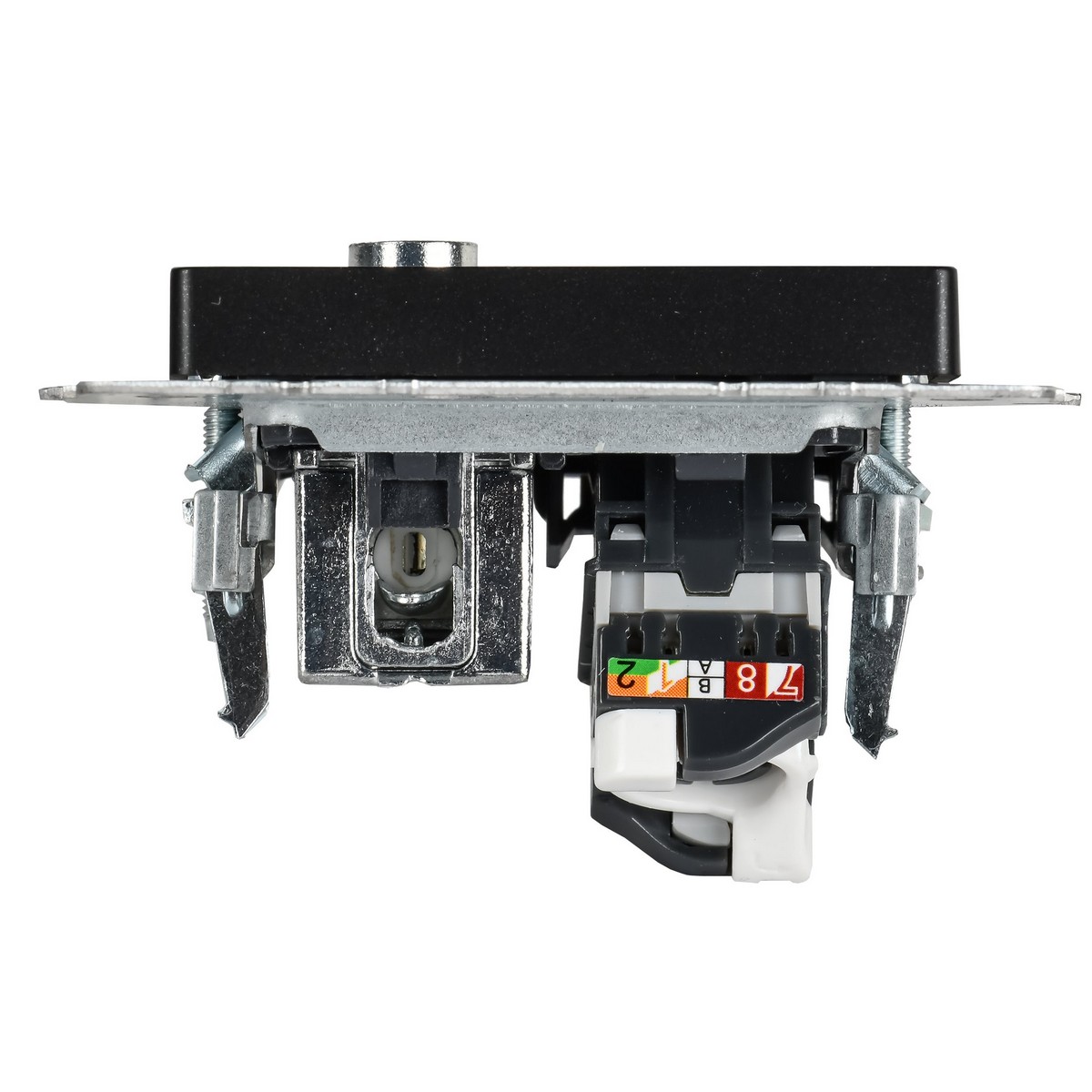 IEK Brite Черный Розетка IEK BRITE двойная TV+RJ45 кат.5E РТВ/РК12-БрЧ черный BR-AK20-1-K02