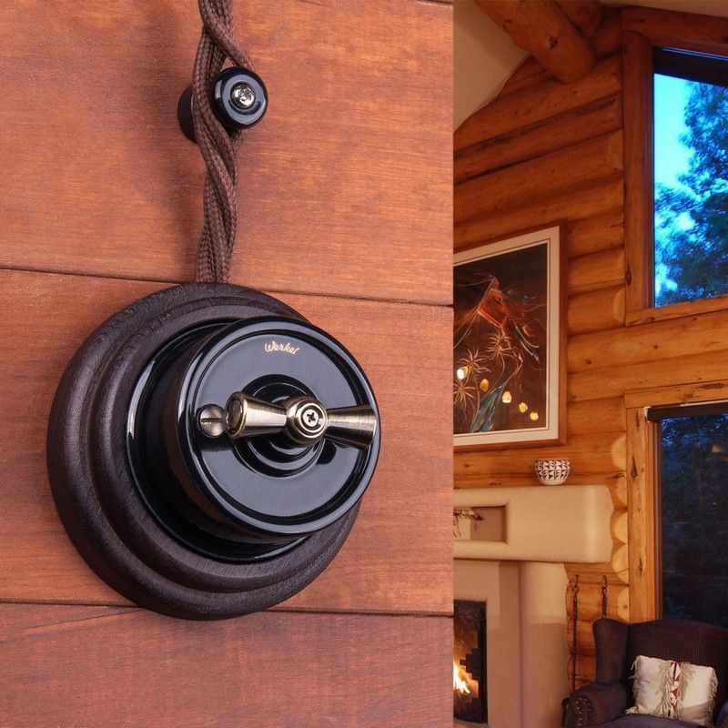 Витой ретро провод (кабель) Ретро кабель Werkel витой 2х2,5 (коричневый) 50 м W6452614 