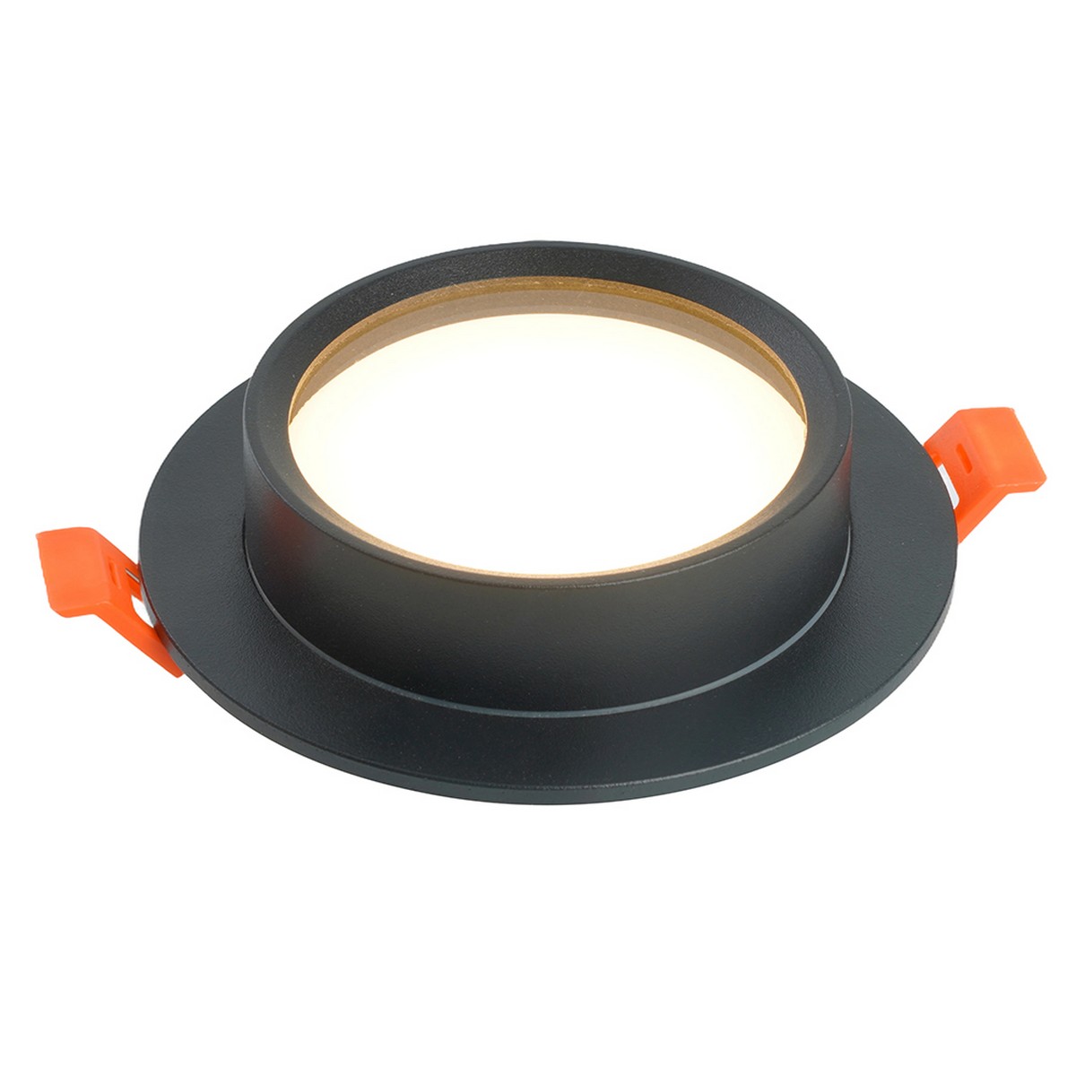 Встраиваемые светодиодные светильники Светильник встраиваемый Feron DL504 потолочный GX53 черный круг IP44 51102 