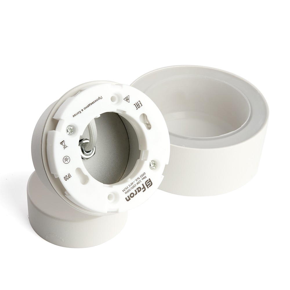 Накладные светодиодные светильники Светильник Feron HL3670 AURA 12W 230V GX53 белый 48413 