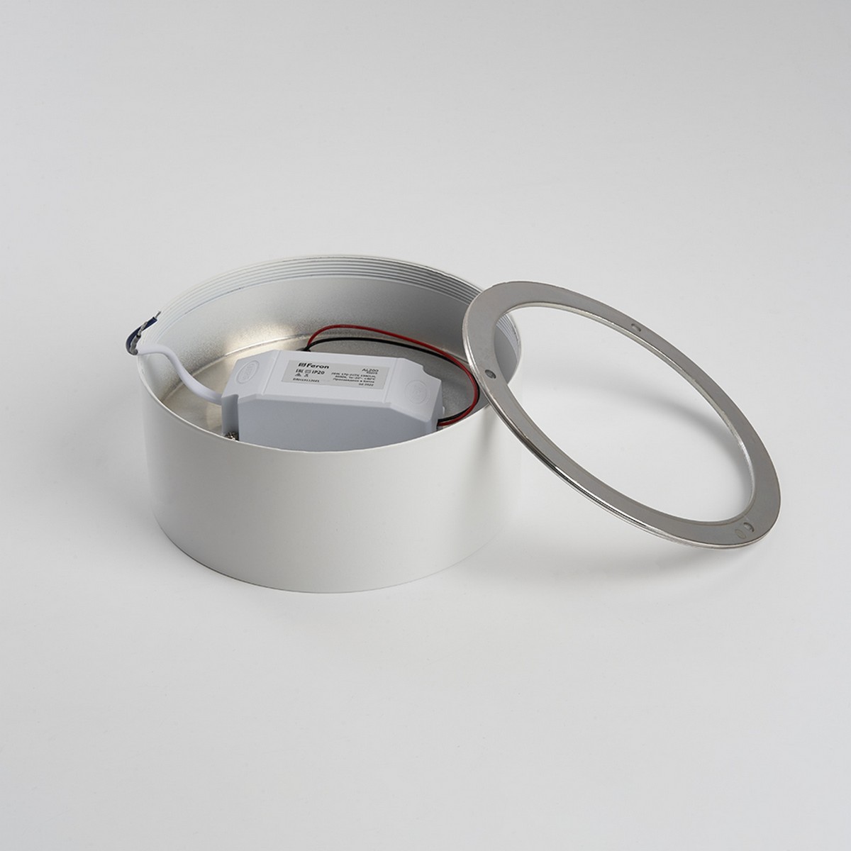 Накладные светодиодные светильники Светильник накладной Feron AL200 20W белый 4000К “Simple matte” 48076 