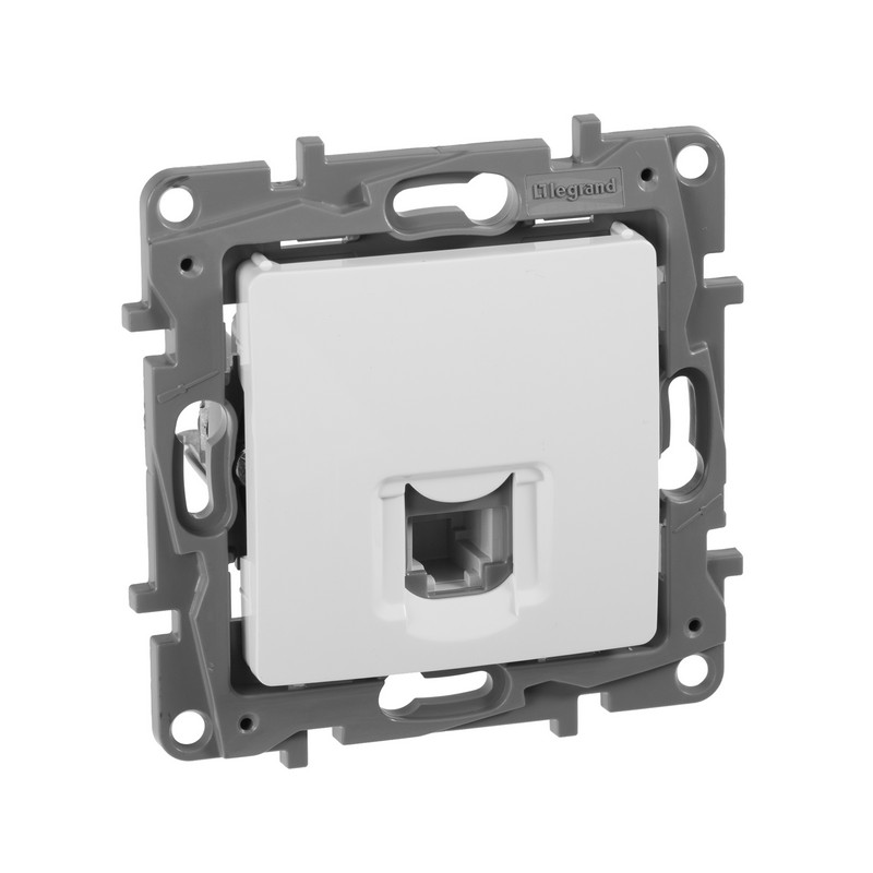 Розетка телефонная Legrand Etika белый (RJ11) 672240