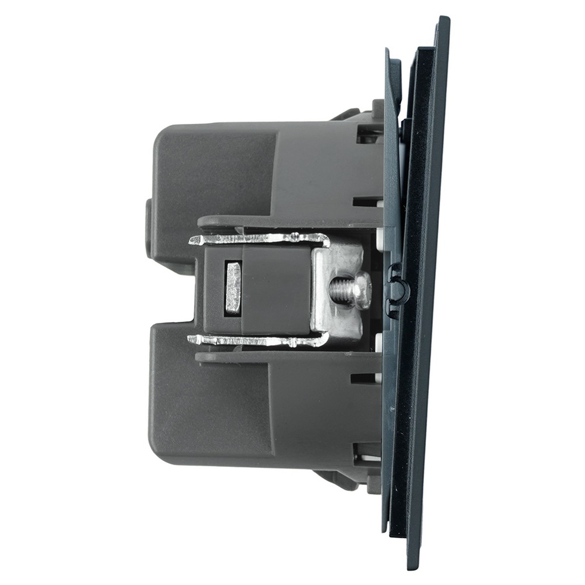 Переключатель перекрестный 2-клавишный STEKKER Мия RSW10-3111-05 Черный Бархат 50789