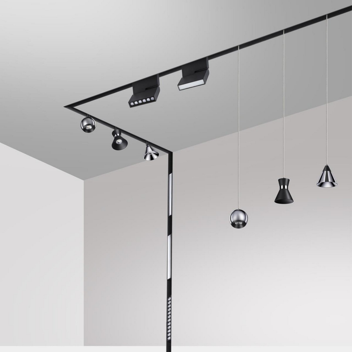 Трековые светодиодные светильники Трековый светильник для низковольтного шинопровода NOVOTECH 358466 FLUM 