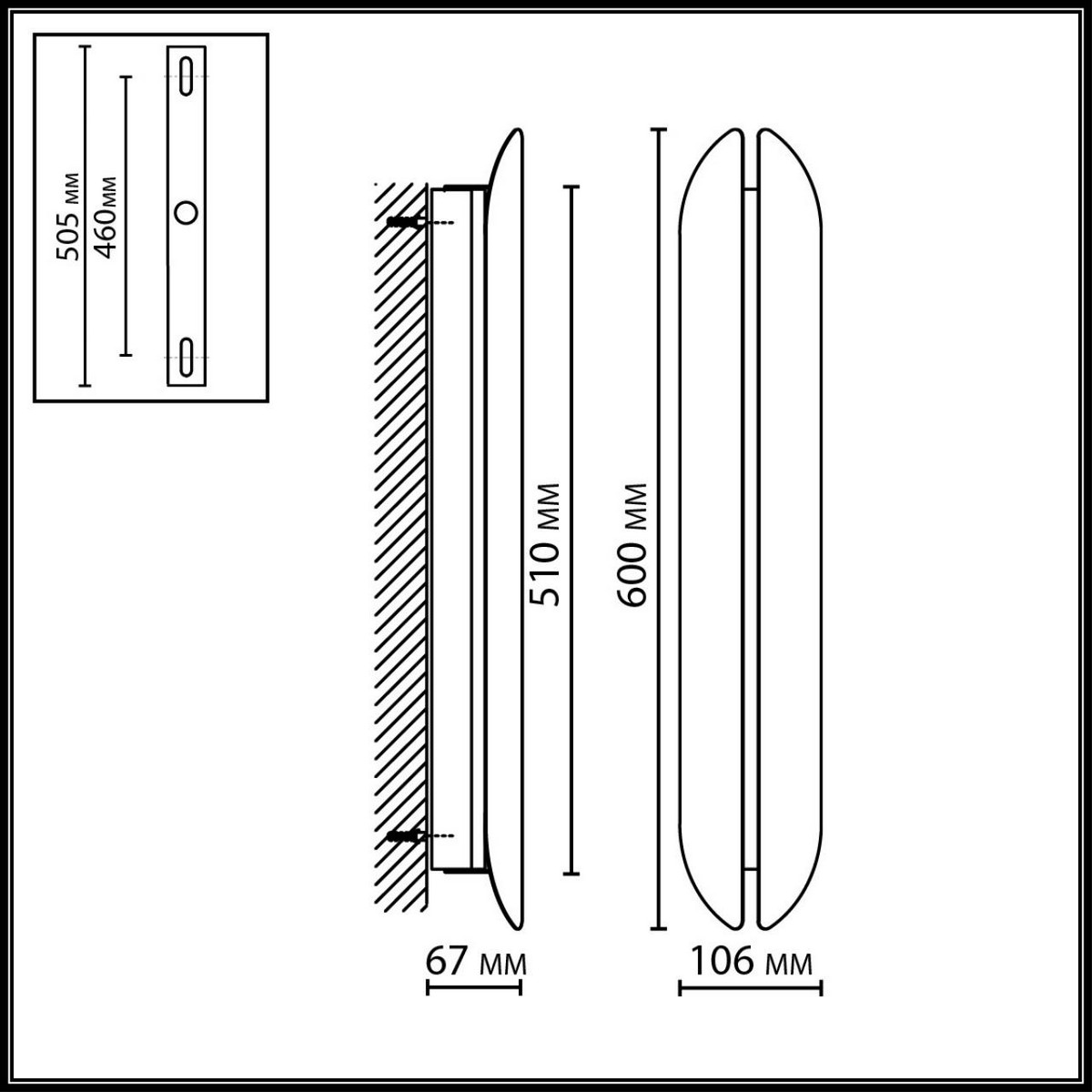 Накладные светодиодные светильники Настенный светильник ODEON LIGHT 7173/12WL BRANDO 