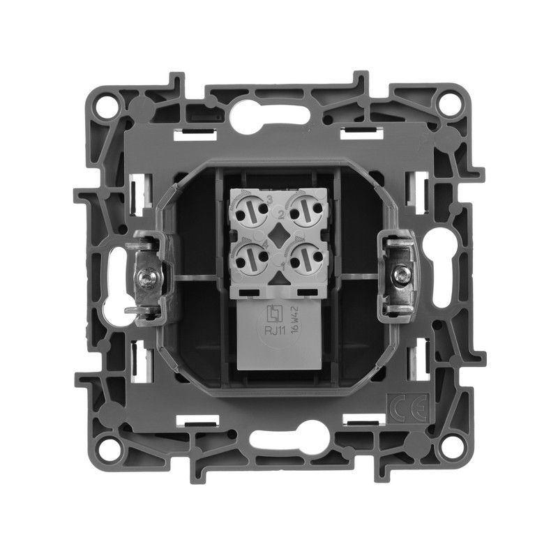 Legrand Etika Алюминий Розетка телефонная Legrand Etika алюминий (RJ11) 672440