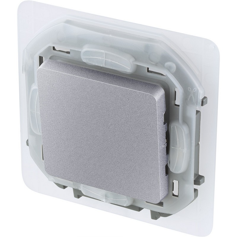 Переключатель Legrand INSPIRIA Алюминий IP44 10 AX 250 В 673672