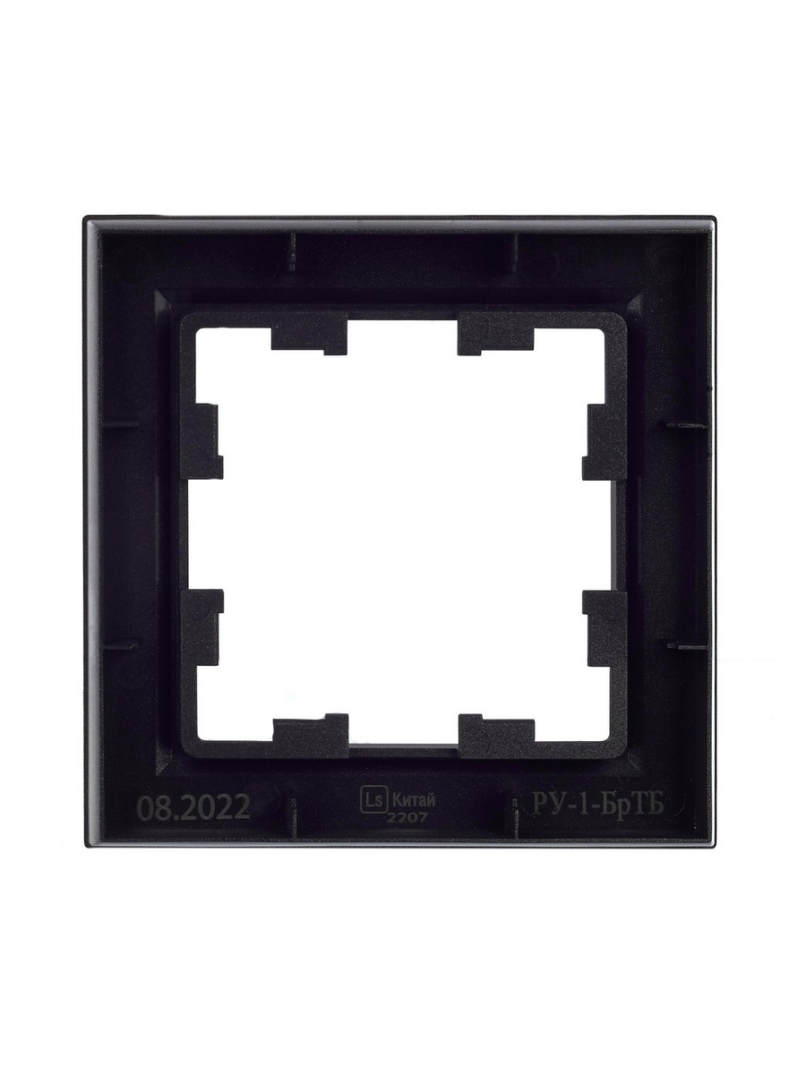 IEK Brite Рамки Рамка IEK BRITE 1-местная РУ-1-БрТБ темная бронза BR-M12-K45