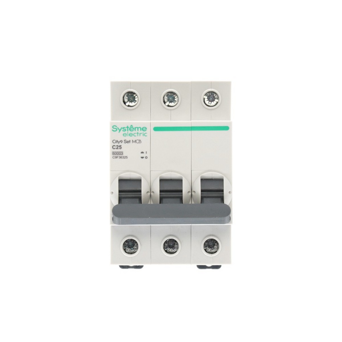 3 полюсные (трехполюсные) Автоматический выключатель Systeme Electric City9 Set (АВ) С 25А 3P 6kA C9F36325 