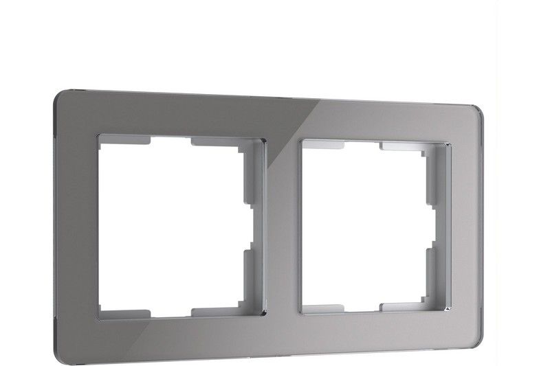 Рамки Werkel Acrylic Рамка Werkel на 2 поста Acrylic графит W0022704