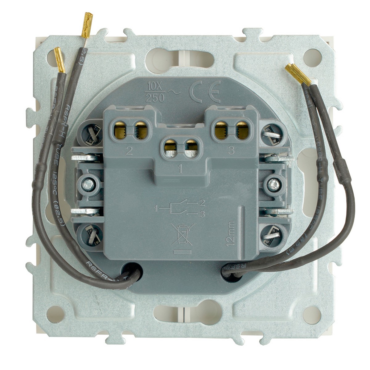 Выключатель 2-клавишный c индикатором STEKKER Эмили RSW10-5102-01 белый фарфор soft touch 49864