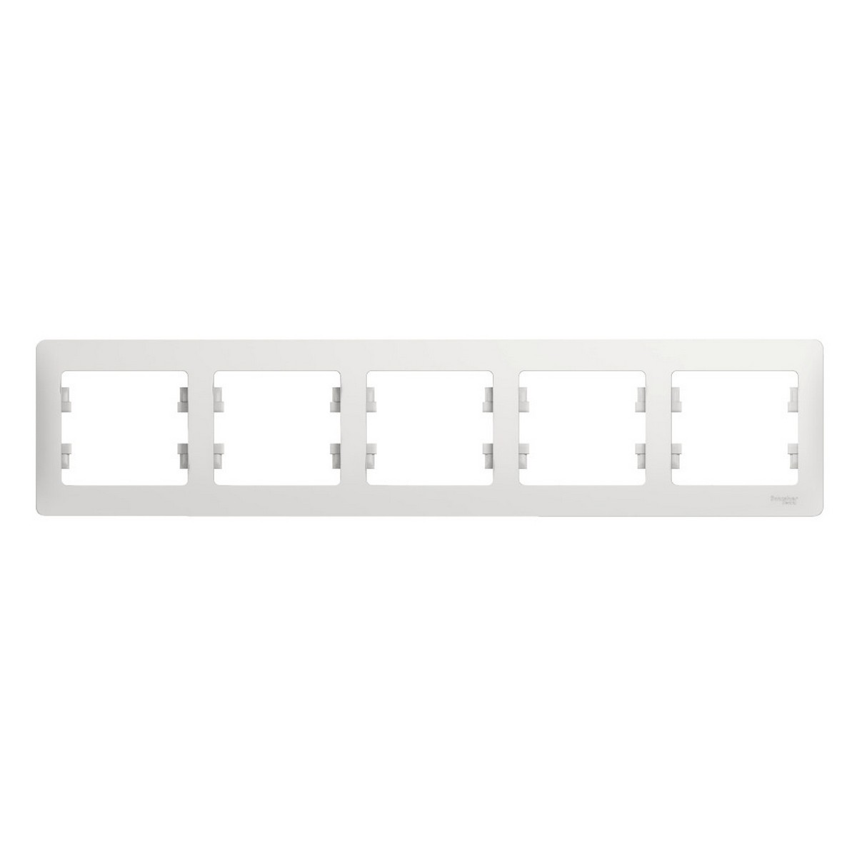 Рамка Systeme Electric Glossa Белый 5-я, горизонтальная GSL000105