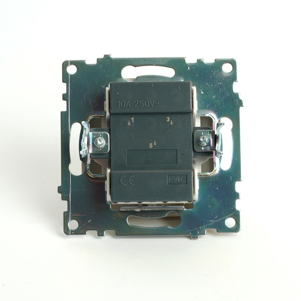 Катрин - Розетки и выключатели Stekker Выключатель 2-клавишный c индикатором STEKKER GLS10-7102-08 10А Катрин золото 49217