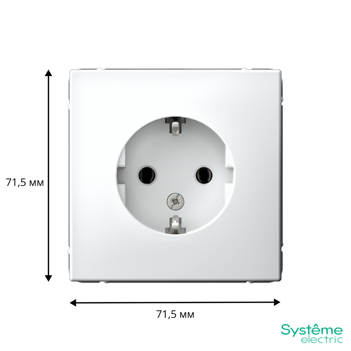 Розетка Systeme Electric ArtGallery Лотос с заземлением 16А GAL001343