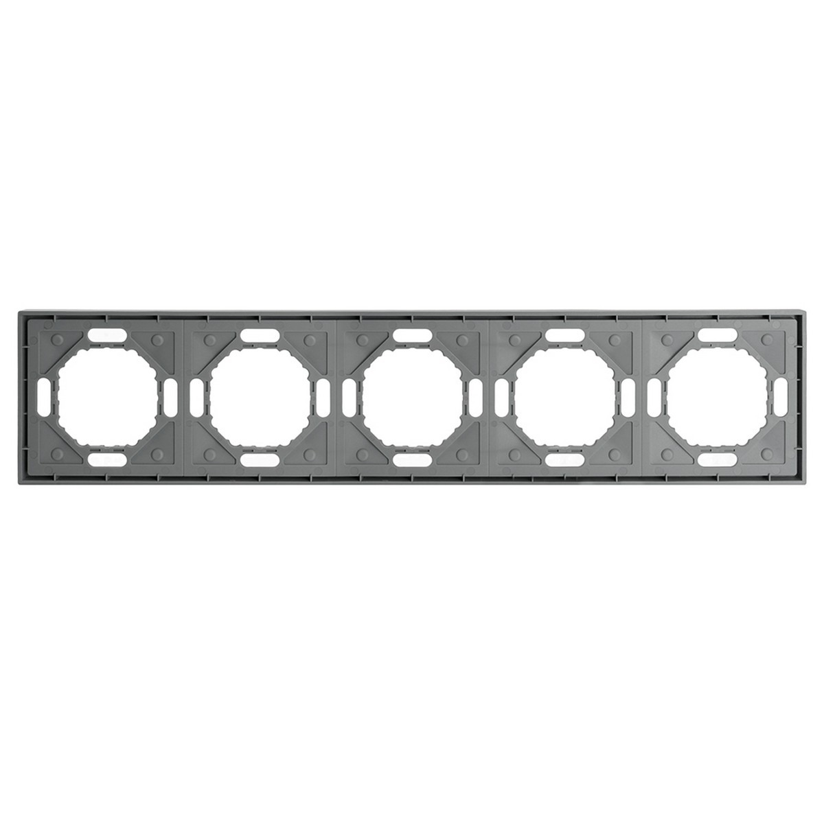 Эмили - Розетки и выключатели Stekker Рамка 5-ая STEKKER Эмили PFR00-5005-10 платиново-серый soft touch 49966