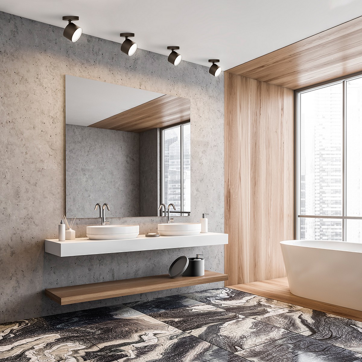 Светильники споты светодиодные Светильник спот Feron ML211 настенно-потолочный GX53 черный 41475 