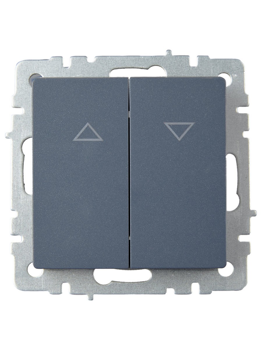 IEK Brite Маренго Выключатель IEK BRITE жалюзи 10А ВС10-1-5-БрМ маренго BR-V15-0-10-K35